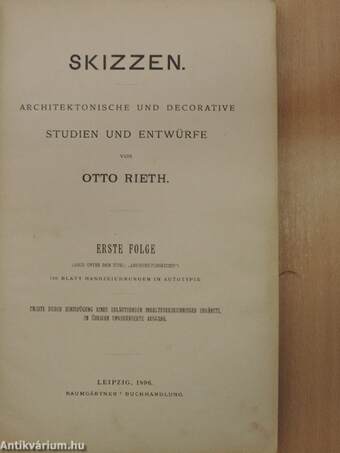 Skizzen von Otto Rieth I.