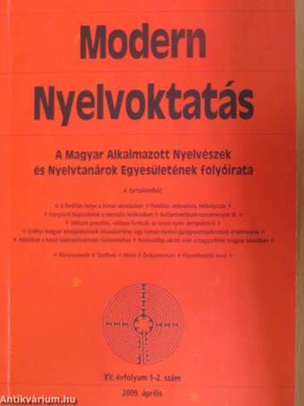 Modern Nyelvoktatás 2009/1-2.