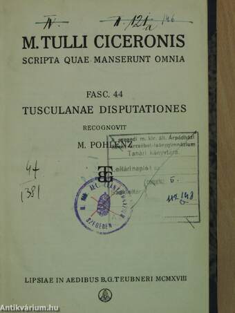 M. Tulli Ciceronis Scripta Quae Manserunt Omnia 44.