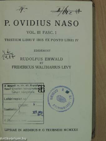 P. Ovidius Naso III/1.