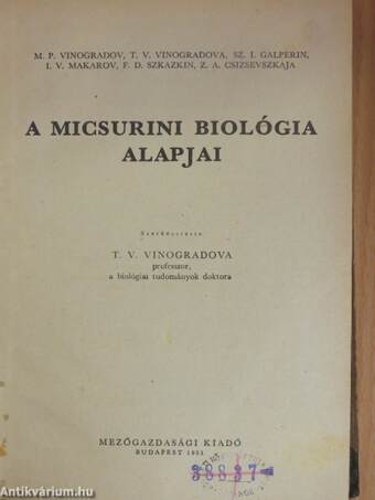 A micsurini biológia alapjai
