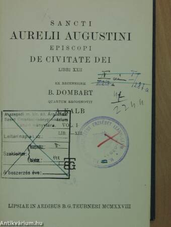 De Civitate Dei I.