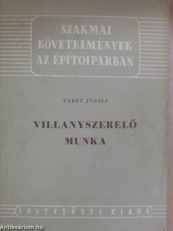 Villanyszerelő munka