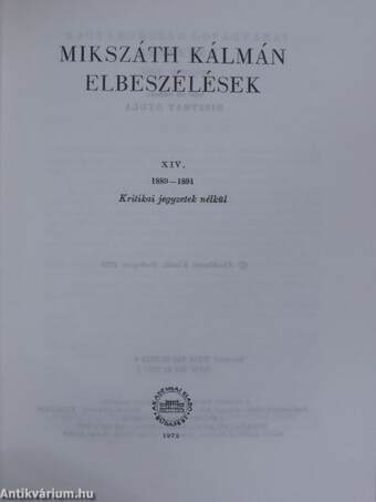 Elbeszélések XIV.