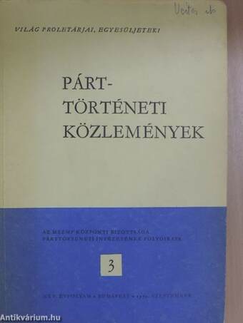 Párttörténeti Közlemények 1979. szeptember