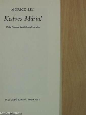 Kedves Mária!