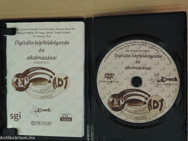 Digitális képfeldolgozás és alkalmazásai - DVD-vel