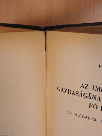 Az imperializmus gazdaságának és politikájának fő kérdései