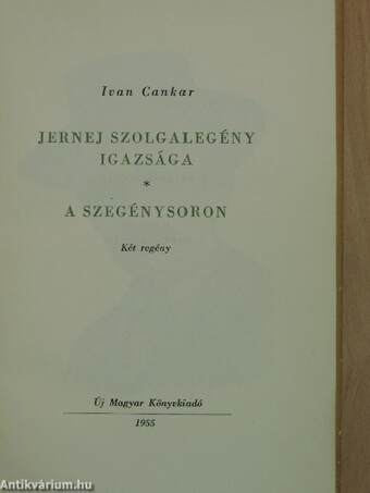 Jernej szolgalegény igazsága/A szegénysoron