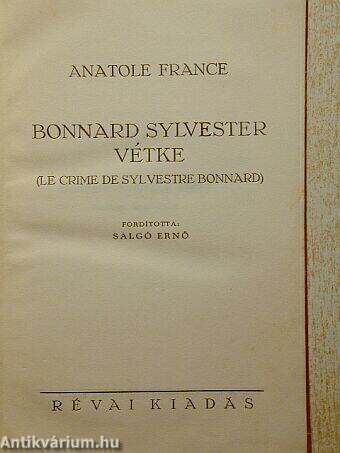 Bonnard Sylvester vétke