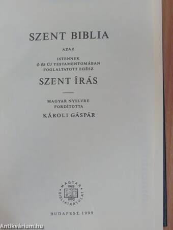 Szent Biblia