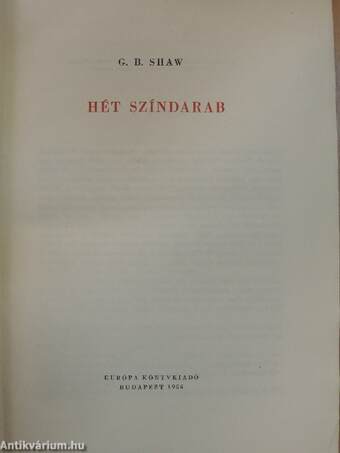 Hét színdarab