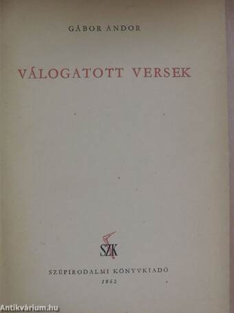 Válogatott versek