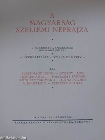 A magyarság néprajza III.