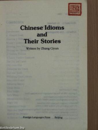 Chinese Idioms and Their Stories