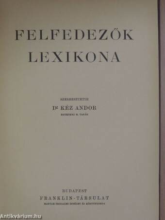 Felfedezők lexikona