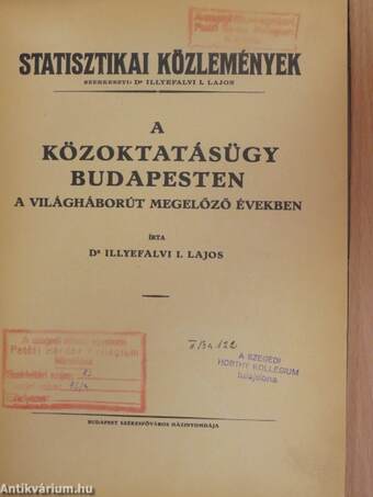 A közoktatásügy Budapesten