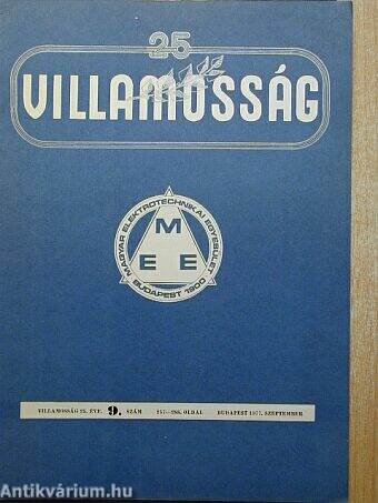 Villamosság 1977. szeptember