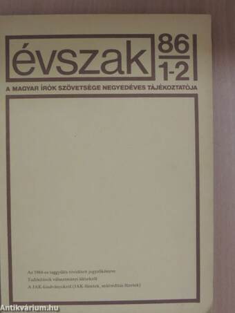 Évszak 1986/1-4.