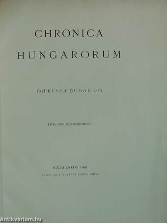 Chronica Hungarorum