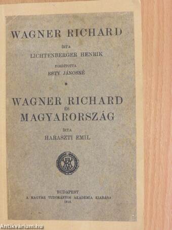 Wagner Richard/Wagner Richard és Magyarország