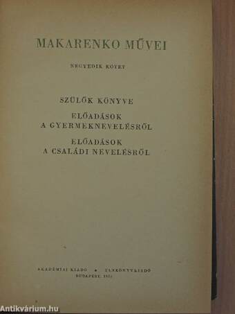 Makarenko művei IV.