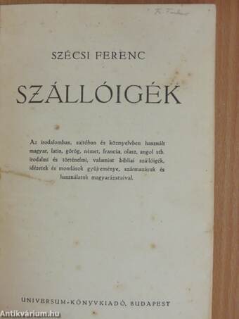 Szállóigék