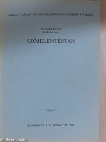 Szójelentéstan