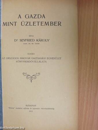 A gazda mint üzletember