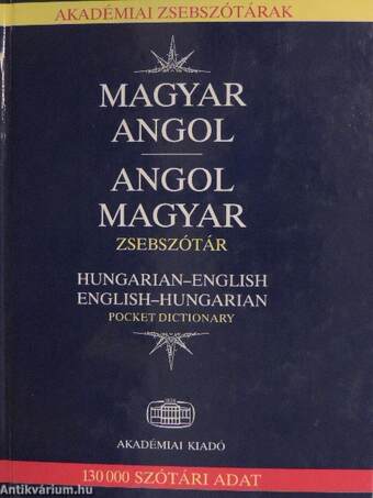 Magyar-angol/angol-magyar zsebszótár