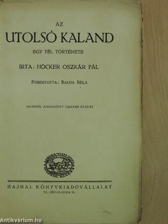 Az utolsó kaland