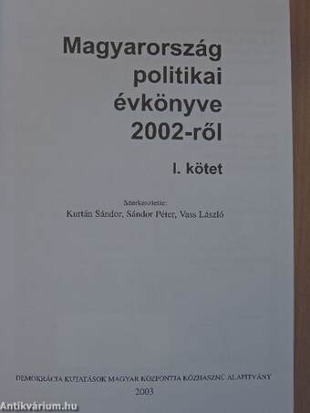 Magyarország politikai évkönyve 2003. I. (töredék)