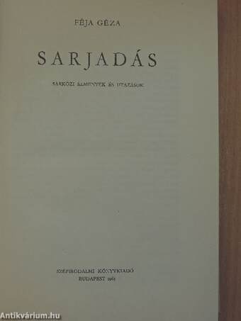 Sarjadás