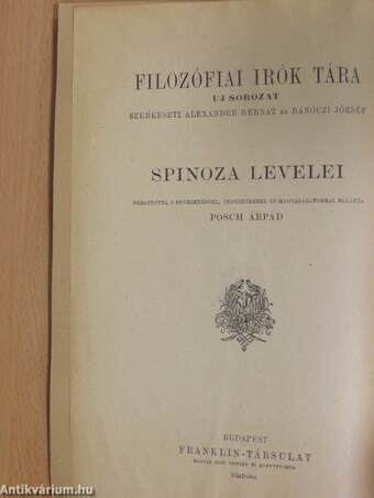 Spinoza levelei