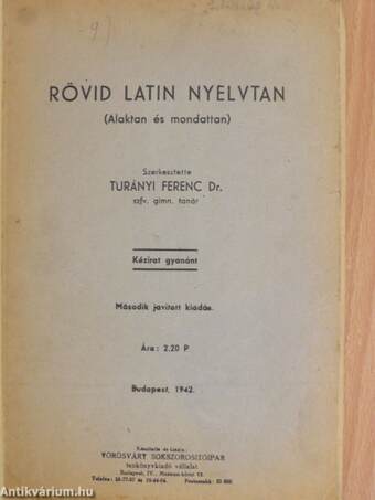 Rövid latin nyelvtan