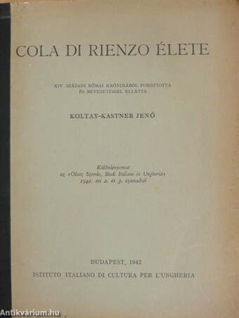 Cola di Rienzo élete