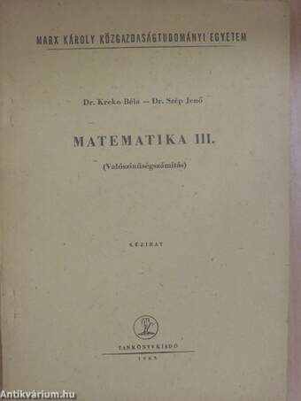 Matematika III.