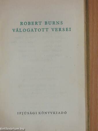 Robert Burns válogatott versei