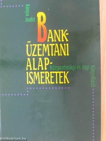 Banküzemtani alapismeretek