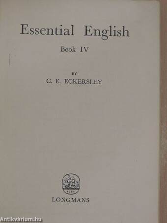 Essential English for Foreign Students Book 4.