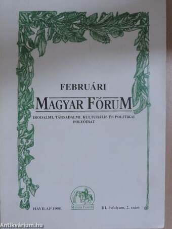 Magyar Fórum 1995. (nem teljes évfolyam)