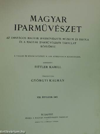 Magyar Iparművészet 1905./Ráth György emlékezete