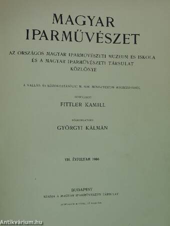 Magyar Iparművészet 1904/1-6.