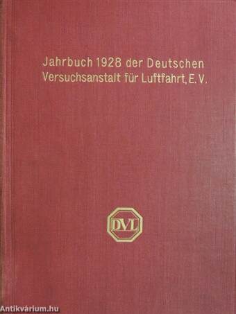 Jahrbuch 1928 der Deutschen Versuchsanstalt für Luftfahrt