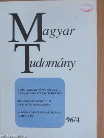 Magyar Tudomány 1996. április