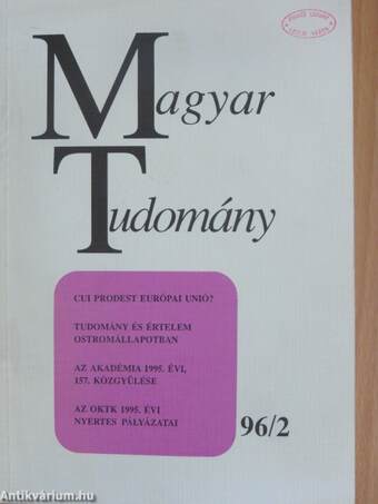 Magyar Tudomány 1996. február