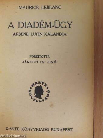 Arséne Lupin házassága/A Diadém-ügy