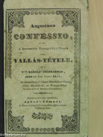 Augusztána Confessió