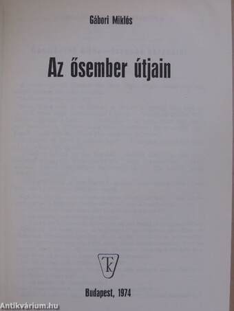 Az ősember útjain