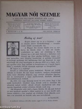 Magyar Női Szemle 1939. január-június